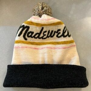 Madewell Retro Winter Pom Pom Beanie NWT
